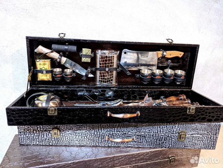 Подарочный набор шампура стопки мангал фляжка