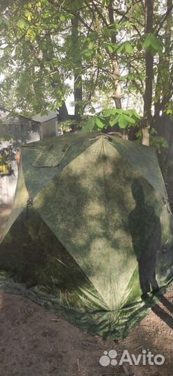 Палатка стэк куб 3 камуфляж (трехслойная