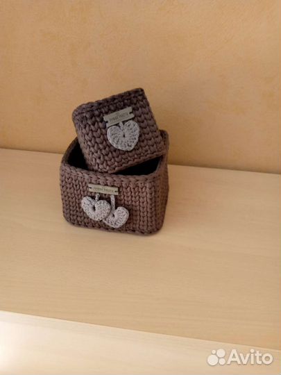 Корзины из трикотажной пряжи