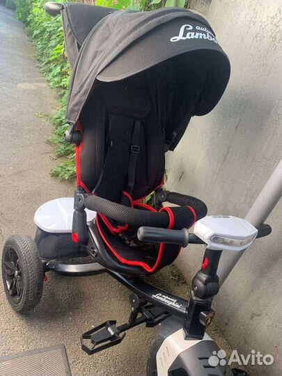 Велосипед коляска с ручкой