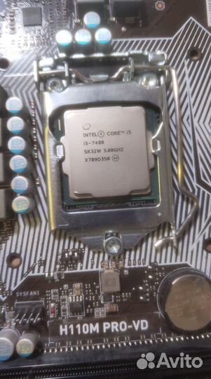 Intel Core i5 7400 + MSI H110M PRO-VD plus