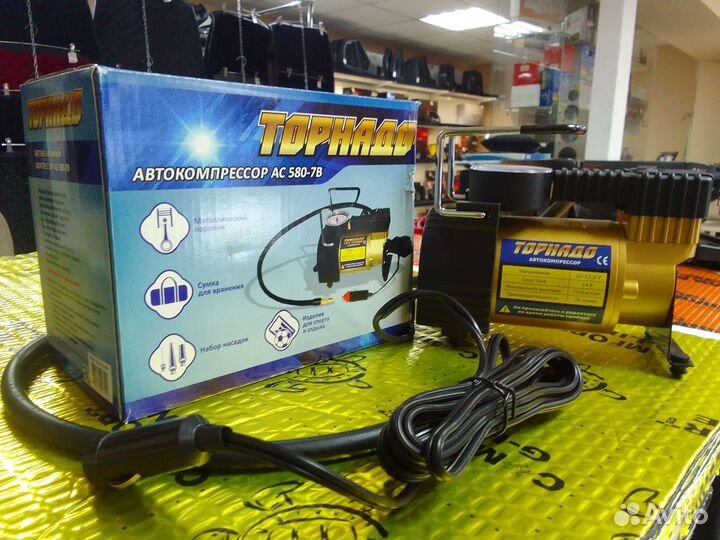 Компрессор автомобильный торнадо