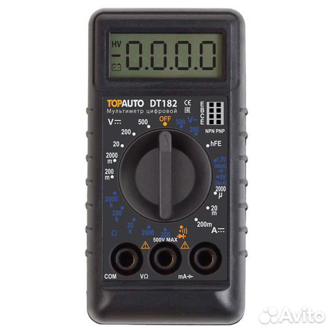 Мультиметр цифровой DT182 купить в Санкт-Петербурге | Товары для дома и ...