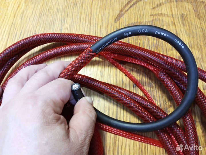 Силовой кабель для авто звукеAMP-4ga