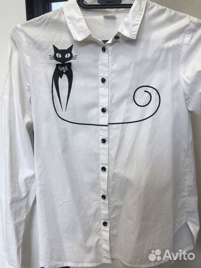 Рубашка белая школьная