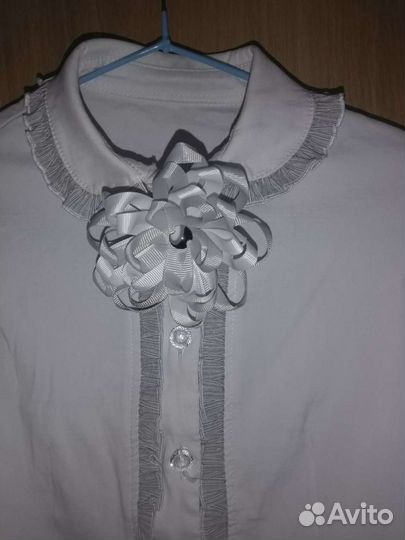 Блузка белая школьная
