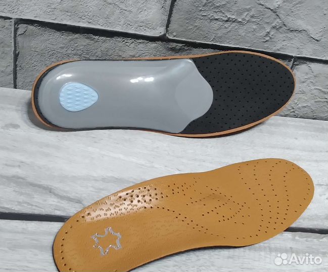 Ортопедические стельки эко кожа р.35-44