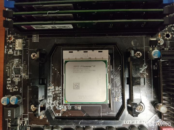 Материнская плата + Phenom II X4 920