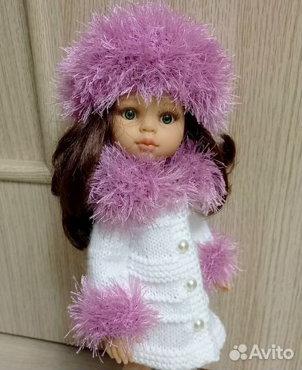Вязаный комплект куклам 30-32 (типа Паола Рейна) 1