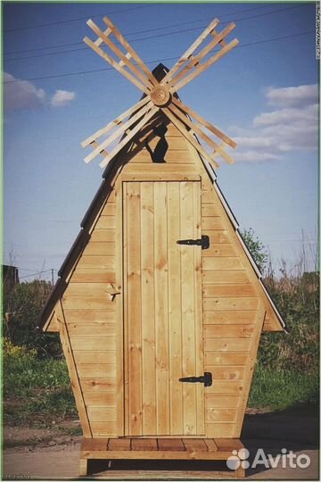 Дачный туалет с кошкой UDY