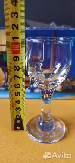Фужер/рюмка маленькая стеклянная в коробке