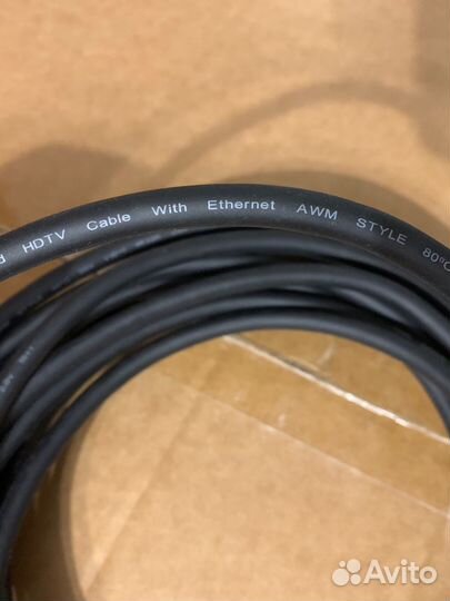 Кабель hdmi atcom 10 m (Red/Gold) VER 2.0