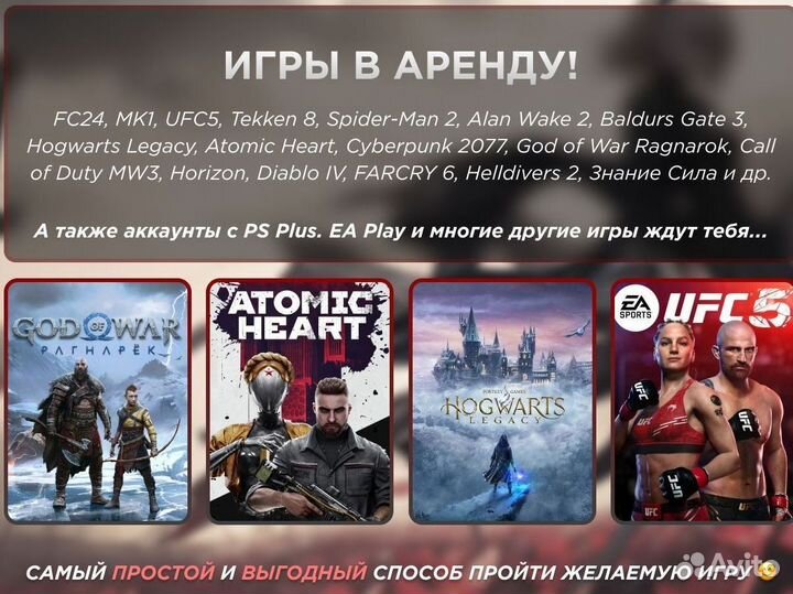 Аренда игр подписка PS Plus EA Play в ассортименте