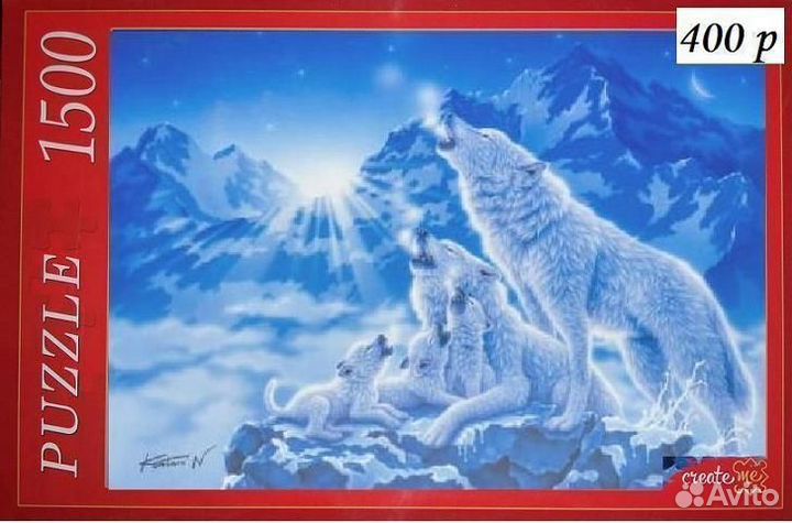 Пазлы 500, 1000, 1500 элементов новые
