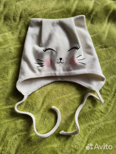 Вещи на малышку 4-6 месяцев, шапочка на ог 42-44