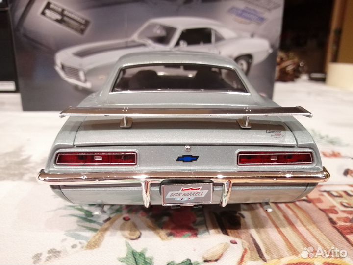1/18 1969 Camaro Copo Silver Dick Harrell acme