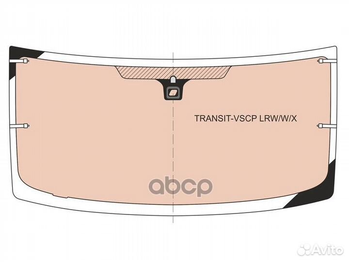 Стекло лобовое с полным обогревом + дд ford TRA