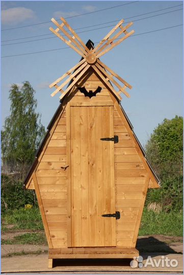 Дачный туалет с кошкой коу 944
