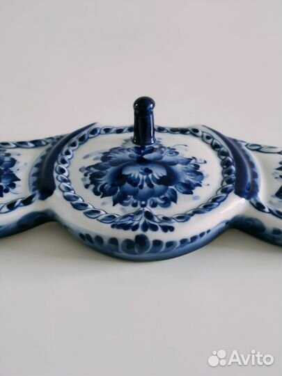 Гжель набор сырных досок авторская роспись