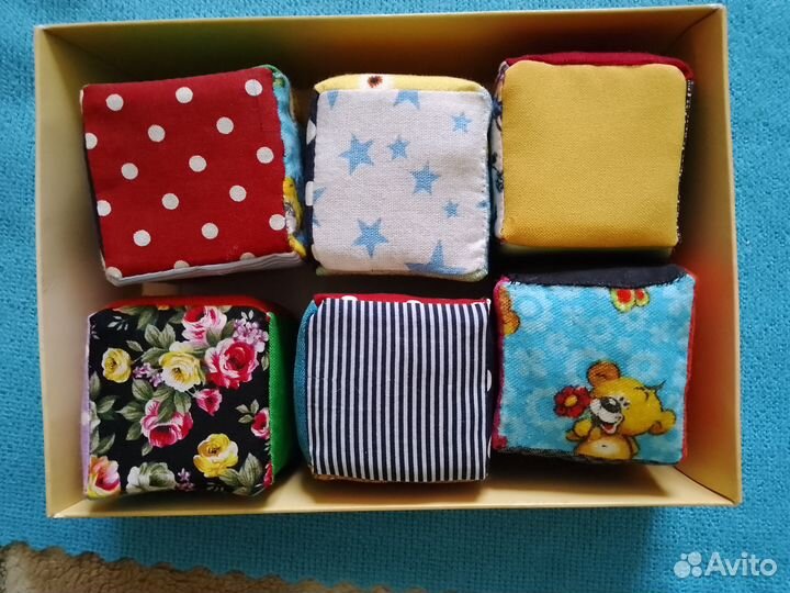 Кубики тканевые,мягкие