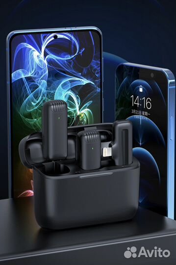 Новые петличный микрофон Ulanzi J12 черн/бел