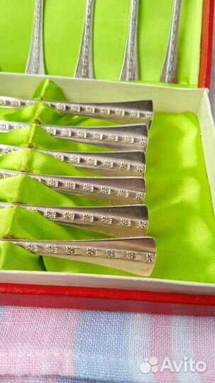 Винтаж. Ложки кофейные, серебро 916*