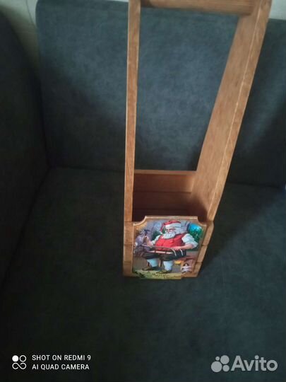 Новогодняя подставка под шампанское, вино