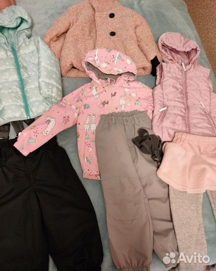 Детские вещи на девочку пакетом 104-110