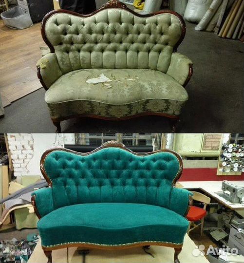 Перетяжка и ремонт мягкой мебели