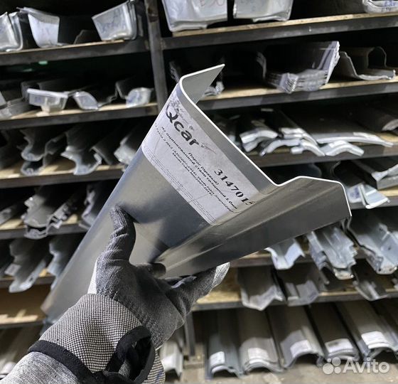 Порог левый Skoda Fabia 2007-2014 (1мм)