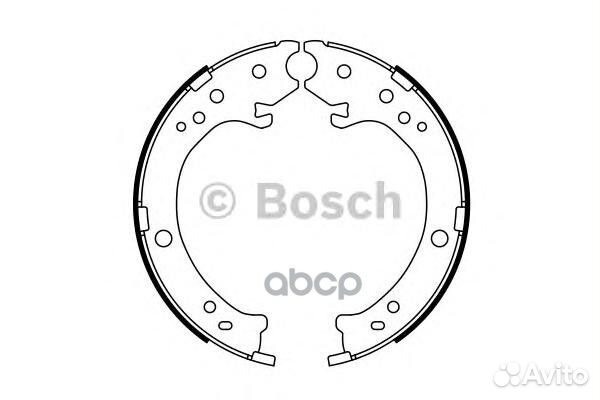 Колодки тормозные барабанные 0986487765 Bosch