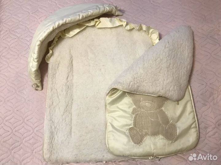 Конверт зимний меховой на овчине