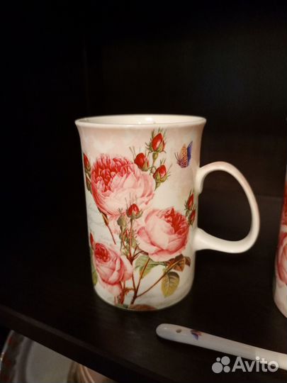 Кружка с ложкой. Керамика