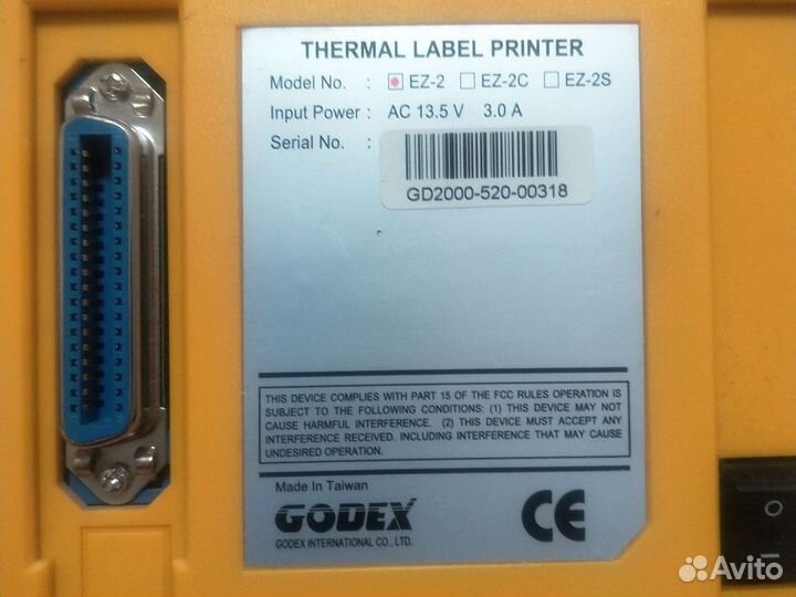Принтер этикеток godex BZB-2