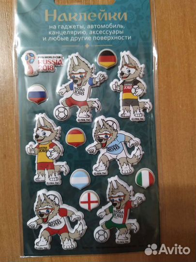 Наклейки Забивака 2018 Волк