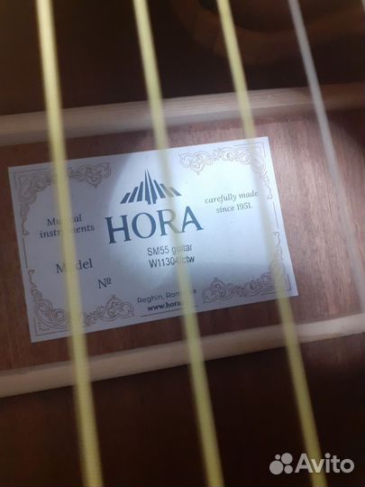 Акустическая гитара новая Hora W11304ctw SM55