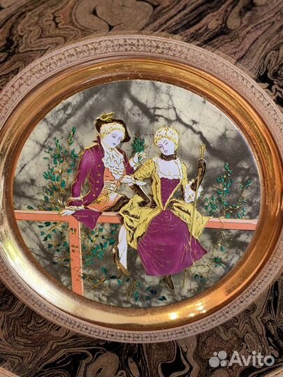 Chokin art Тарелка декоративная