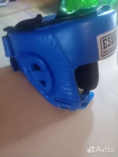 Шлем Борсёрский кожаный раз.L, Перчатки для бокса