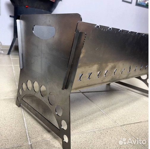 Разборный мангал, 3 мм толщина, некрашеный