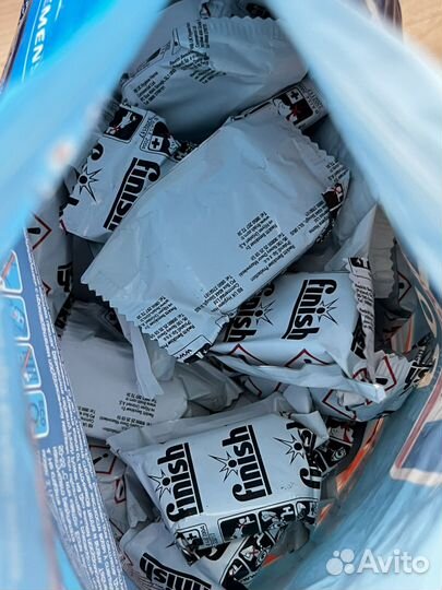 Таблетки для посудомоечных машин финиш