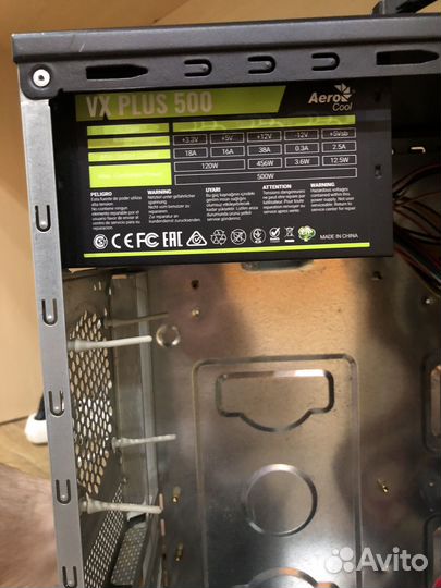 Блок питания aerocool vx plus 500w