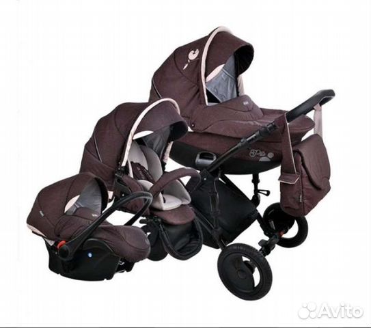Коляска с ионами серебра 3 в 1 +