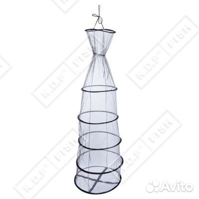 Садок автомат прорезиненный 5 колец KD83-4 d-50 см