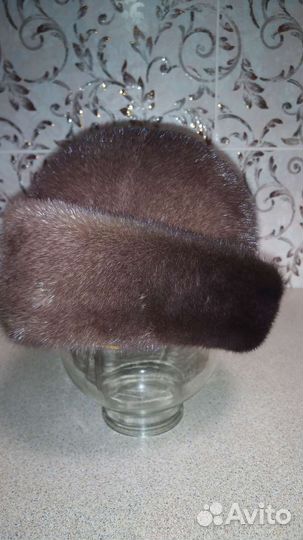 Шапка женская норковая новая