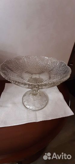 Ваза для фруктов хрусталь СССР
