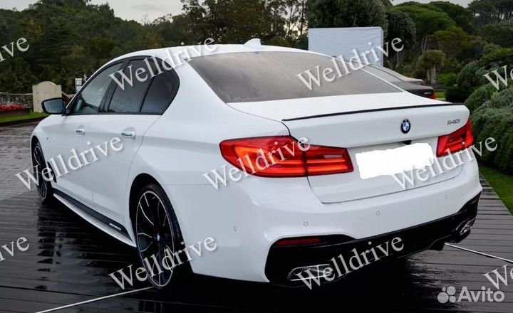 Cпойлер BMW 5 G30 F90 М5 черный глянец