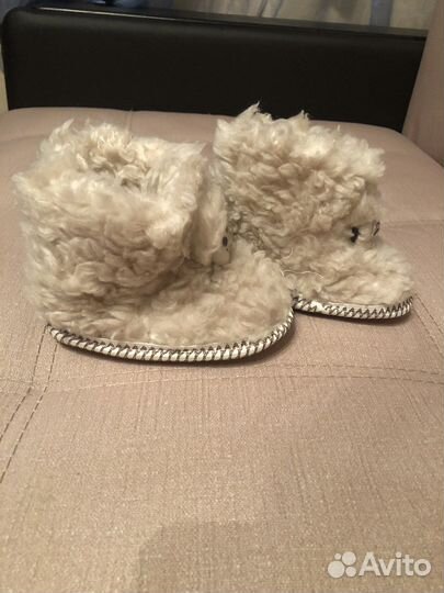 Чуни из овчины детские