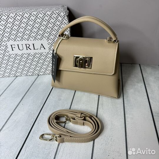 Сумка Furla 1927 mini бежевая