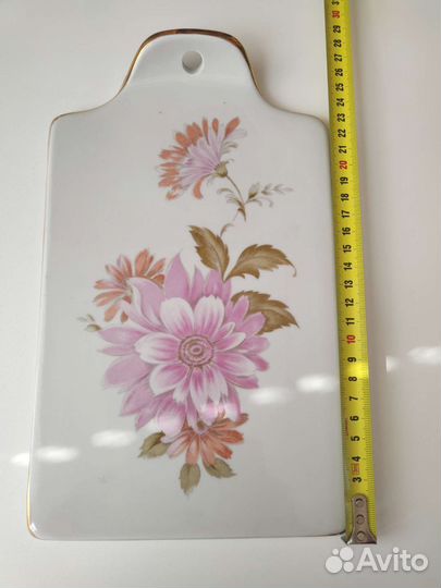 Фарфоровая сырная доска дулево