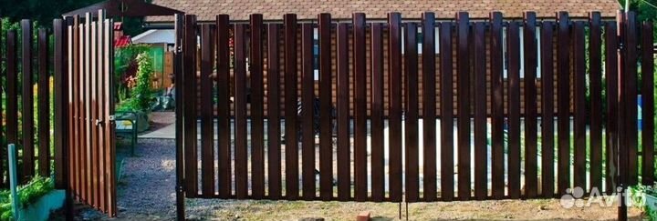 Шахматный евроштакетник